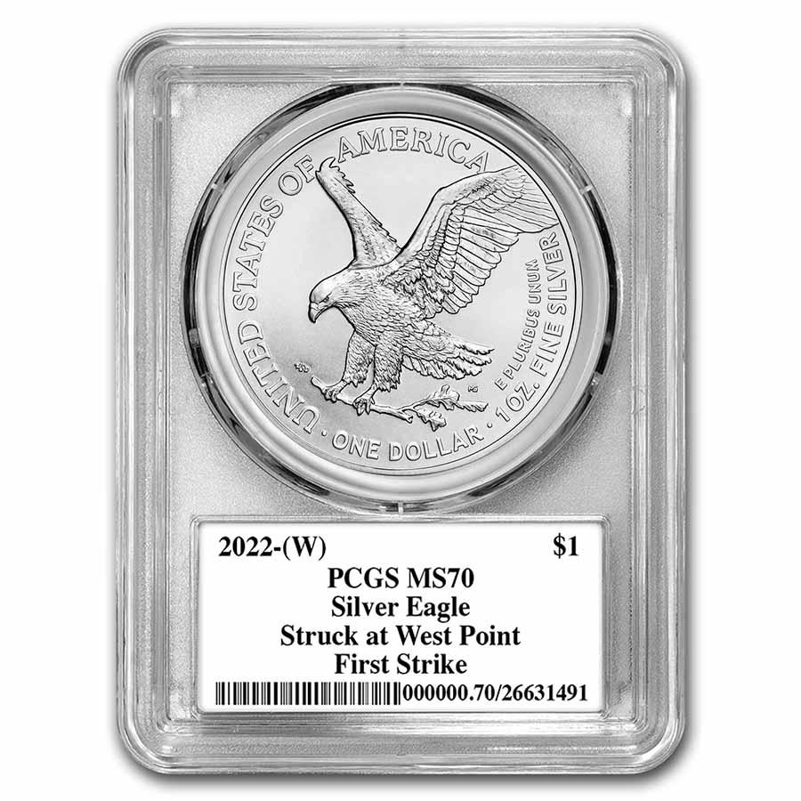 【新品】Silver Eagleイーグル銀貨2022 PCGS MS70 楽天市場】【 2022年新品】【PCGS鑑定 MS70 高鑑定品 】『 2022